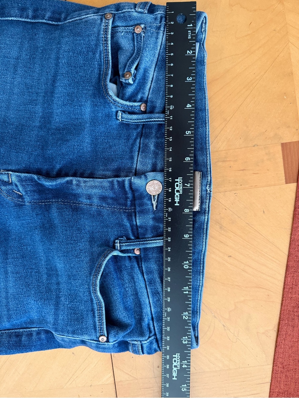 Mother Jean High-Rise Looker Straight-Leg Jeans in Medium Blue -home Movies - Picture 10 of 15